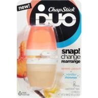 ChapStick DUO Sweet Peach and Vanilla Shimmer Lip Balm - 0.194 oz Each (2 Pieces)