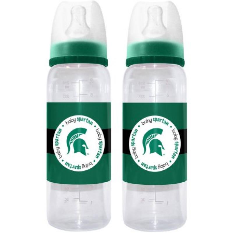 NCAA Baby Fanatic Baby Bottle, 2pk, Michigan State Spartans
