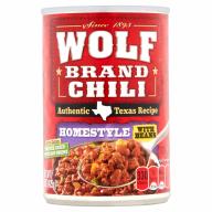 Wolf Homestyle W/Beans Chili 15 Oz Can