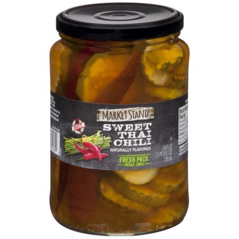 Market Stand Sweet Thai Chili Pickle Chips, 24 fl oz