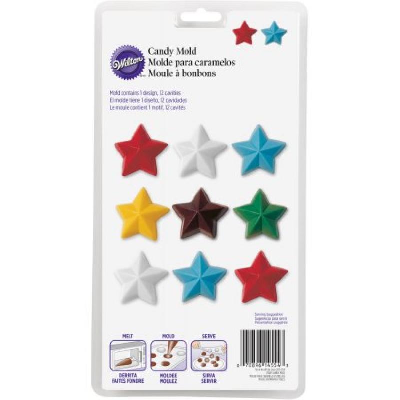 Wilton 12-Cavity Candy Mold, Star 2115-1554