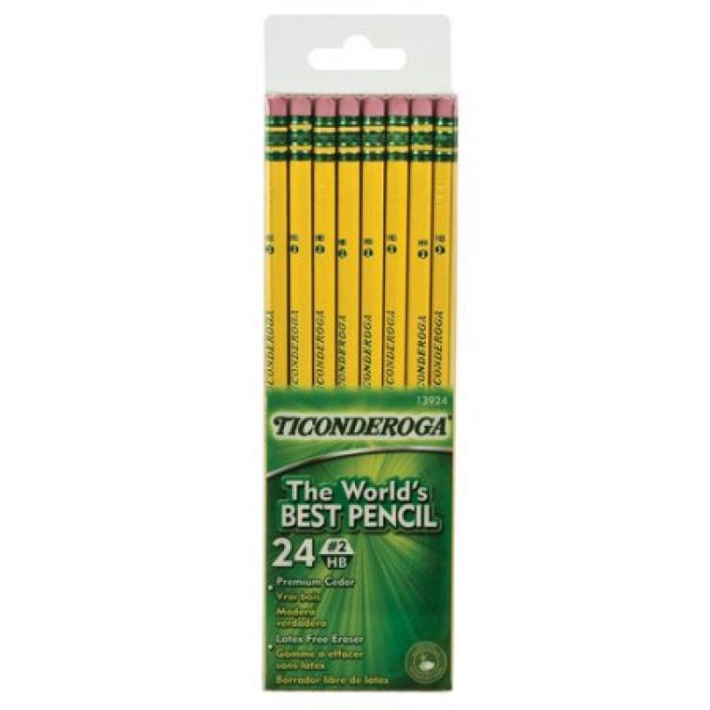 Ticonderoga #2 Pencils, 24ct