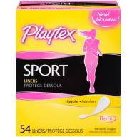 Playtex Sport Body Shaped Liners Regular Absorbency - 54 Count