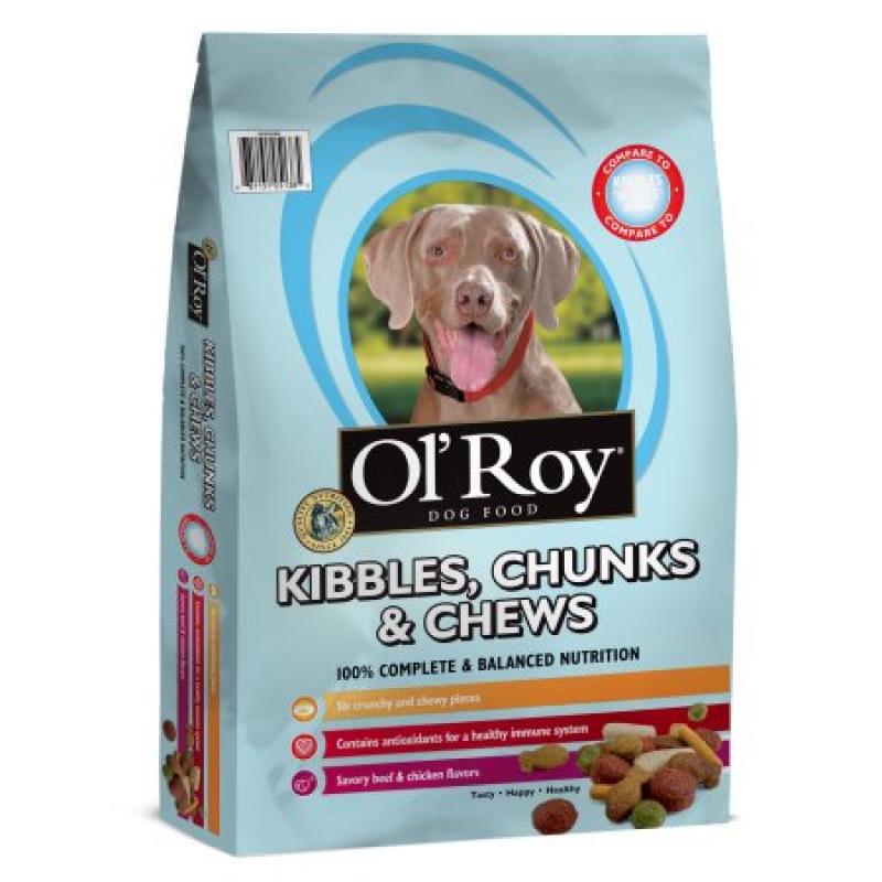 Ol&#039;Roy Kibbles, Chunks & Chews Dog Food 40lbs