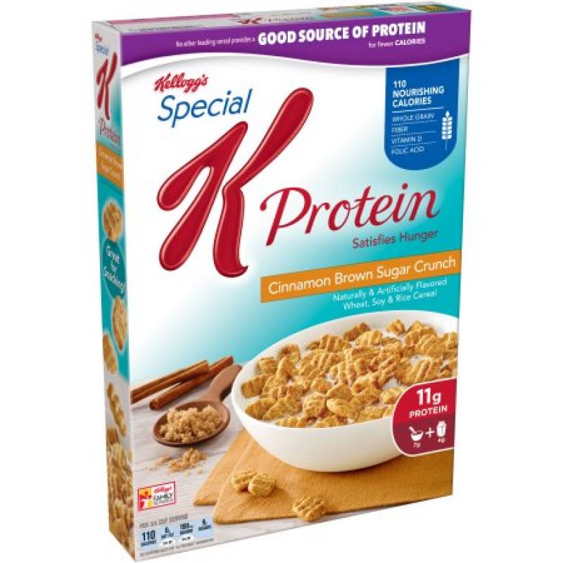 Kellogg&#039;s Special K Protein Cinnamon Brown Sugar Crunch Cereal, 10.8oz
