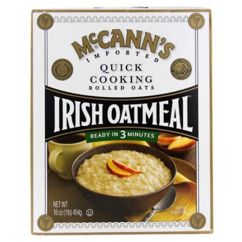 McCann&#039;s Imported Quick Cooking Rolled Oats Irish Oatmeal, 16.0 OZ
