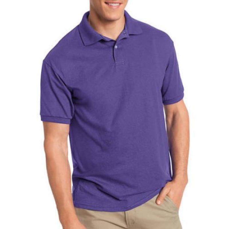 Hanes Men's EcoSmart Short Sleeve Jersey Polo Shirt