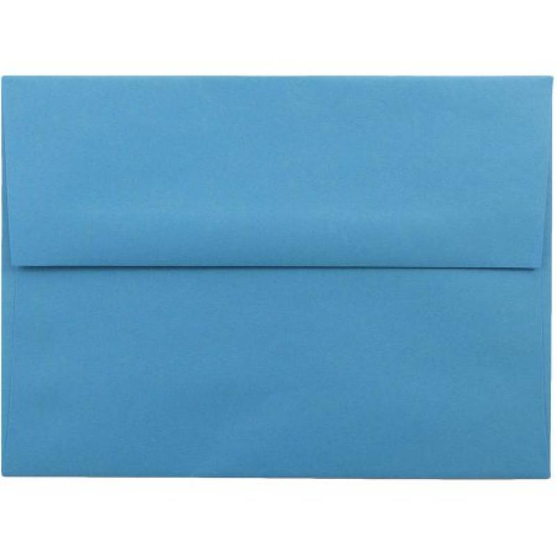 A6 (4 3/4" x 6-1/2") Recycled Paper Invitation Envelope, Blue, 25pk