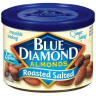 Blue Diamond Roasted Salted Almonds, 6 oz