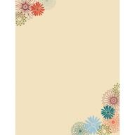 Great Paper Fall Mums Decorative Letterhead Paper, 80-Count