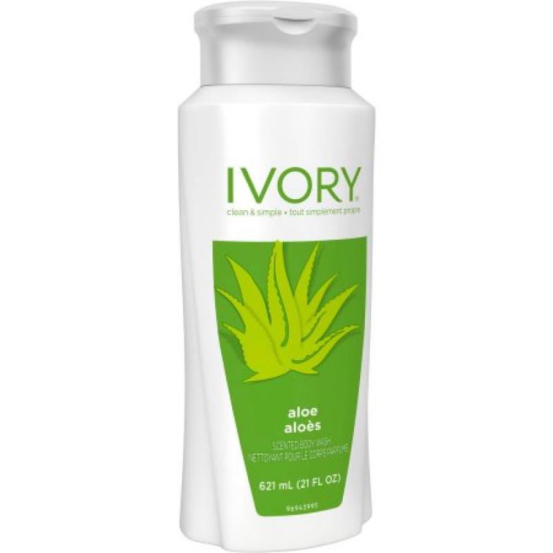 Ivory Aloe Body Wash, 21 fl oz