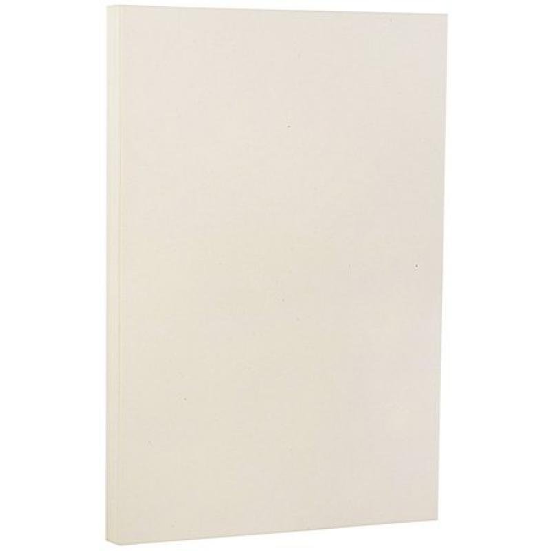 JAM Paper Recycled Legal Paper, 8.5 x 14, 24 lb Genesis Milkweed, 100 Sheets/pack