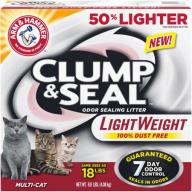 Arm & Hammer Clump & Seal Light Weight Multi-Cat Odor-Sealing Cat Litter 9 lbs. Box