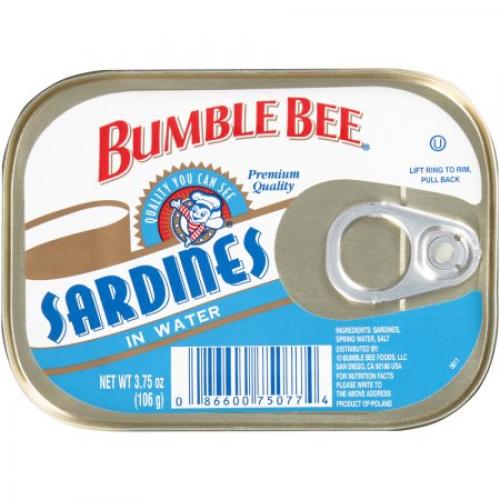 Bumble Bee Sardines in Water 3.75oz