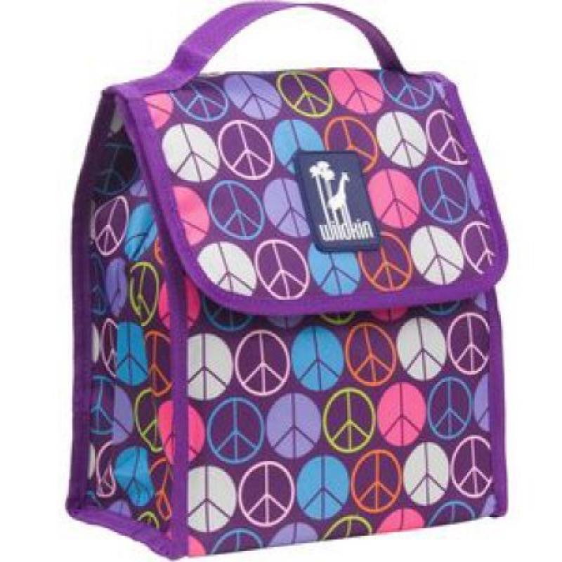 Peace Signs Purple Munch &#039;n Lunch Bag