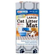 Drymate Cat Litter Mat, 20" x 28", Grey Paw Grid