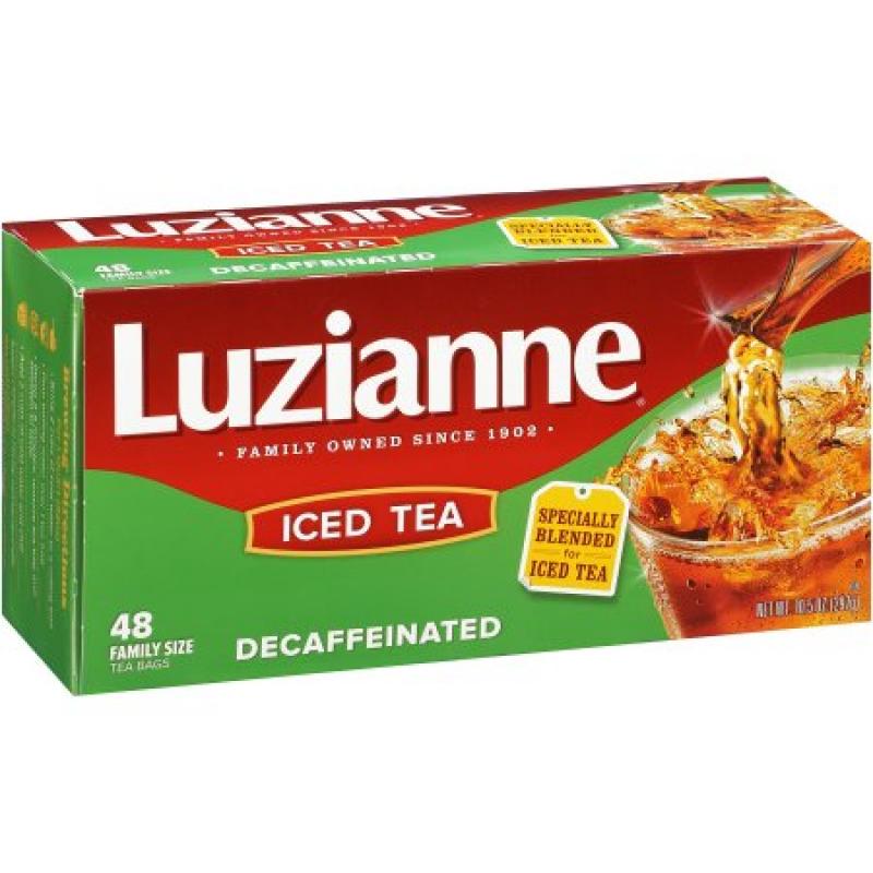 Luzianne Decaffeinated Family Size Tea Bags, 48 count, 10.5 oz