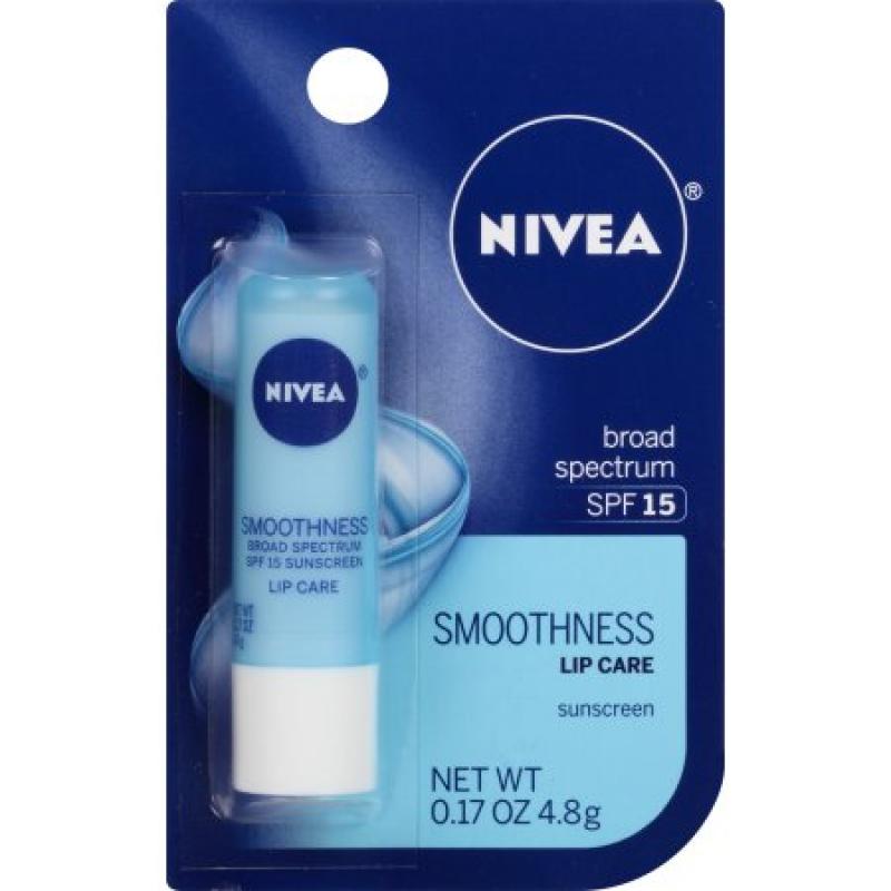 NIVEA Smoothness Lip Care SPF 15 0.17 oz. Carded Pack