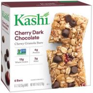 Kashi Cherry Dark Chocolate Chewy Granola Bars, 1.2 oz, 6 count