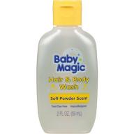 Baby Magic Hair & Body Wash Soft Powder Scent 2oz