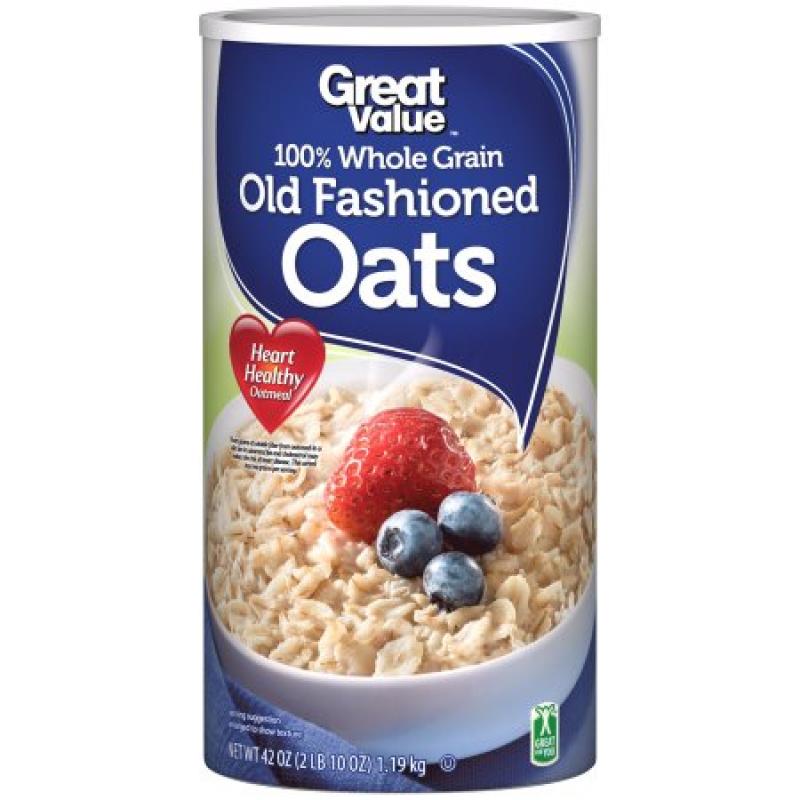 Great Value: Oven-Toasted Old Fashioned Oats, 42 Oz