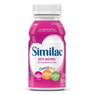 Similac Soy Isomil Infant Formula with Iron, For Fussiness and Gas, Baby Formula, Ready-to-Feed, 8 fl oz (4, 6-count, Packs)
