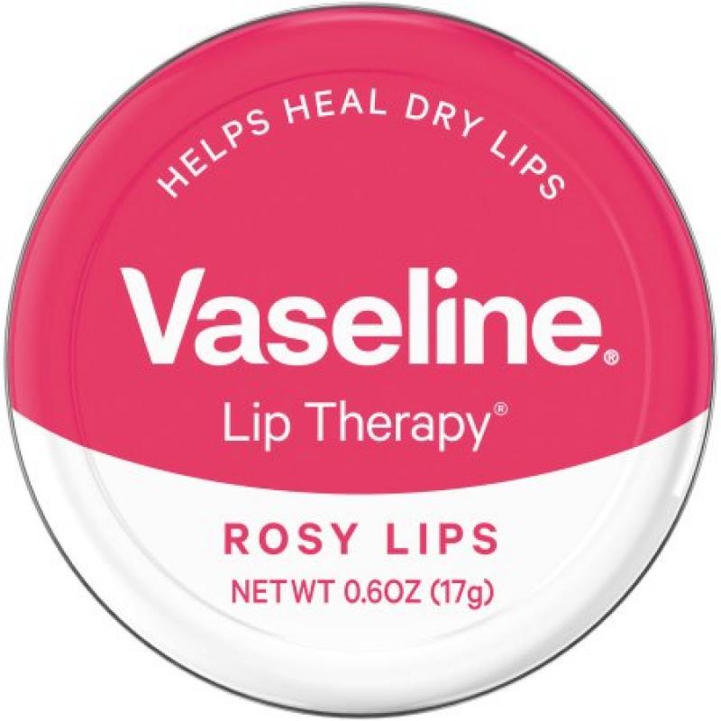 Vaseline Lip Therapy Rosy Lips Lip Balm Tin, 0.6 oz