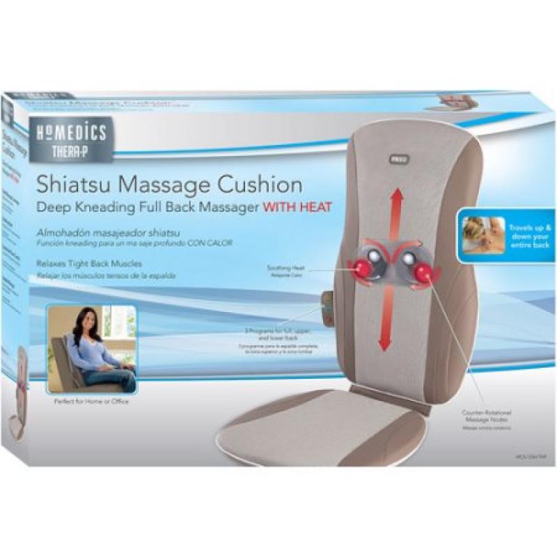 HoMedics Thera-P Shiatsu Massage Cushion with Heat, MCS-125-THP