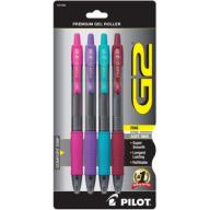 Pilot G2 RT Gel Roller Ball Fine, Assorted Pink, Purple, Teal, & Burgandy, 4pk