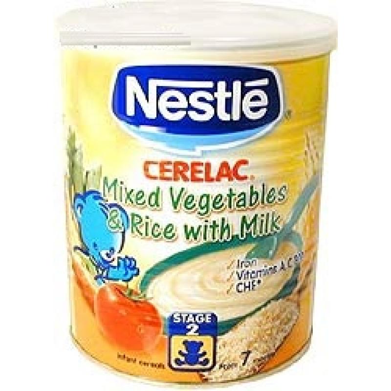 Nestle Cerelac - Mixed Vegetables and Rice with Milk - 400 gm Can