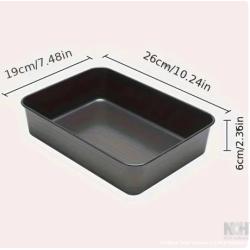 1Pc Nonstick Cake Pan Rectangular Casserole Pans Casserole Baking Pan Lasagna Container Carbon Steel Baking Pan