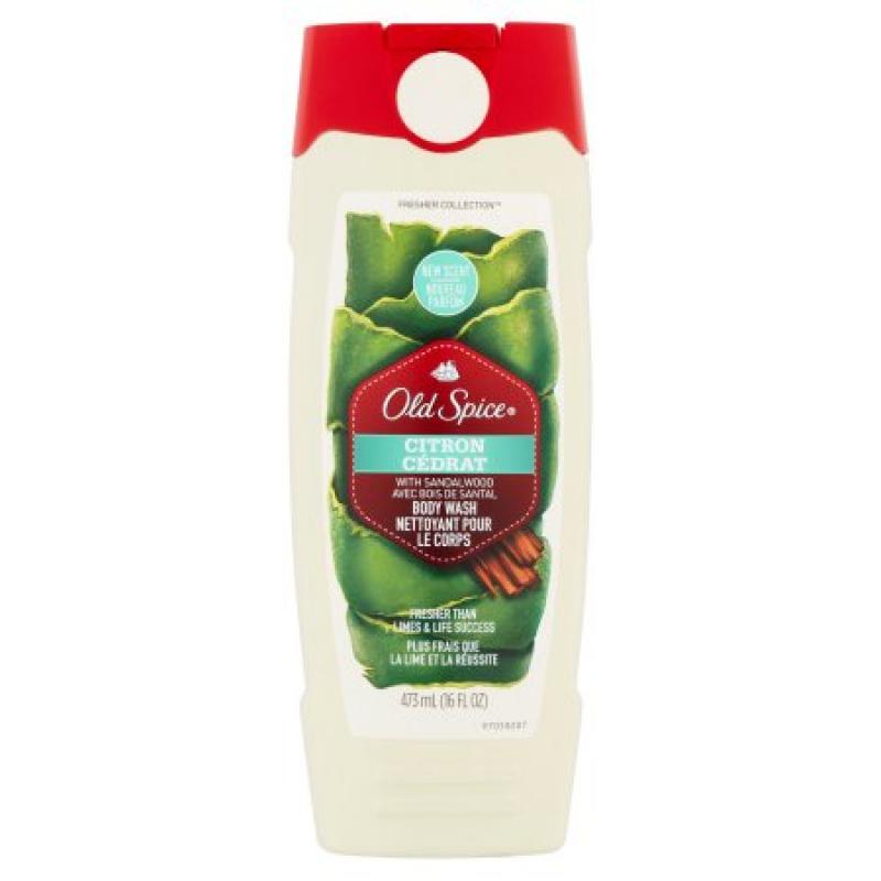 Old Spice Fresher Collection Citron with Sandalwood Body Wash, 16 fl oz