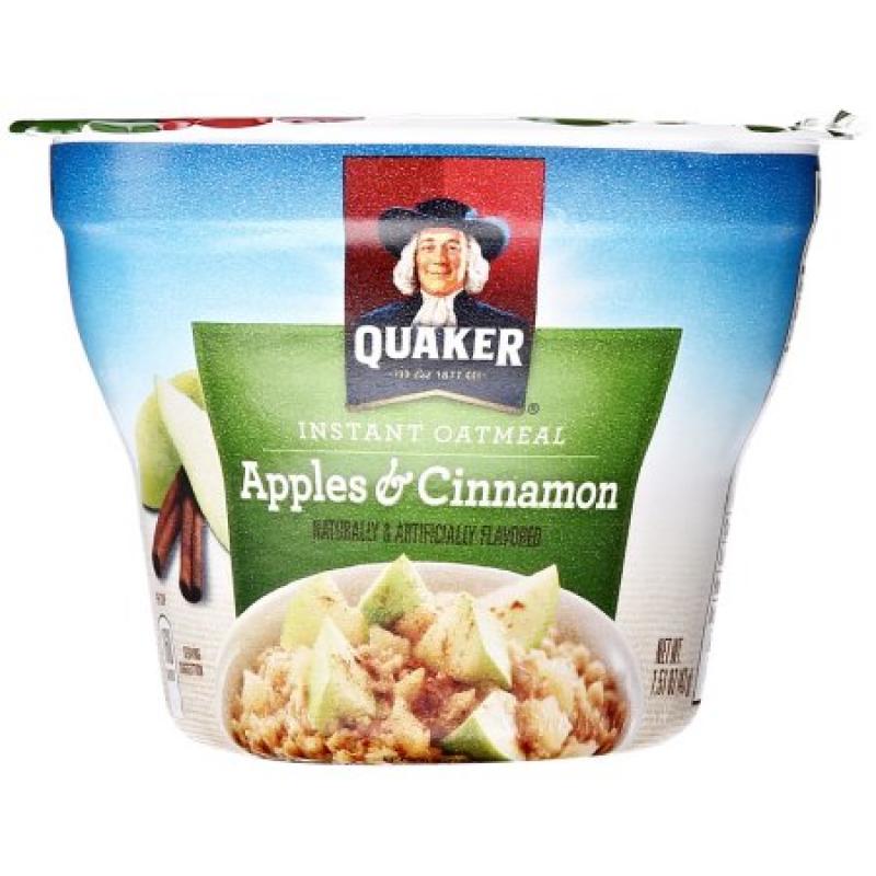 Quaker® Apples & Cinnamon Instant Oatmeal 1.51 oz. Cup (12 Pack)
