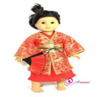 Arianna Madame Butterfly 4 Piece Costume Fits Most 18 Inch Dolls