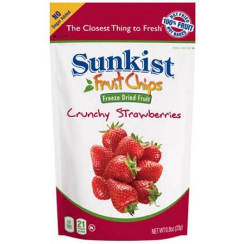 Sunkist Fruit Chips Crunchy Strawberries, 0.8 oz