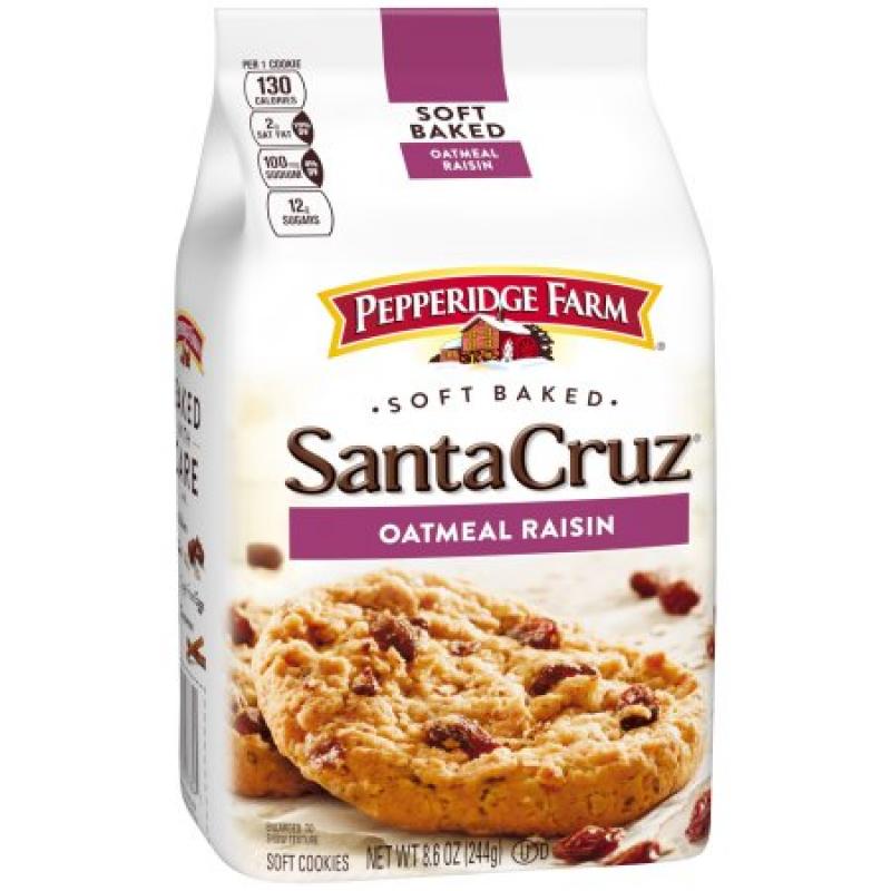 Pepperidge Farm® Soft Baked Santa Cruz® Oatmeal Raisin Cookies 8.6 oz. Bag