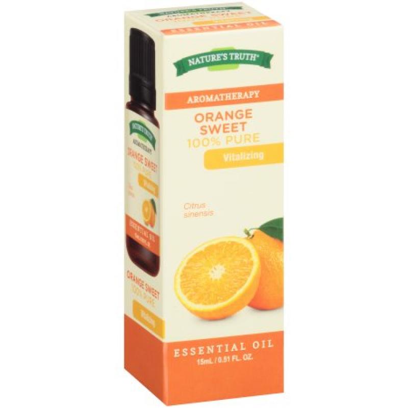 Nature&#039;s Truth Aromatherapy Orange Sweet 100% Pure Essential Oil, .51 fl oz