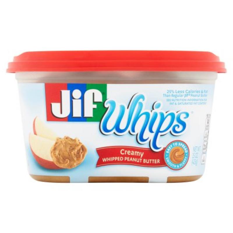 Jif Whips Creamy Whipped Peanut Butter, 15.0 OZ