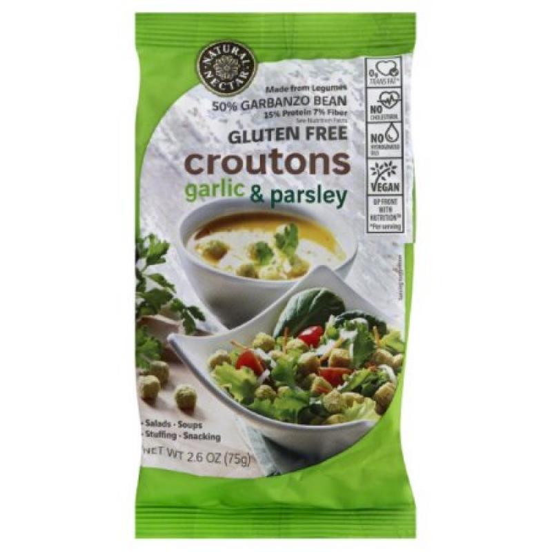 NATURAL NECTAR CROUTONS GARLIC & PARSLY GLUTENFREE, 2.06 OZ (Pack of 8)