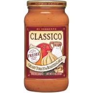 Classico Pasta Sauce Creamy Tomato & Roasted Garlic, 15 Oz
