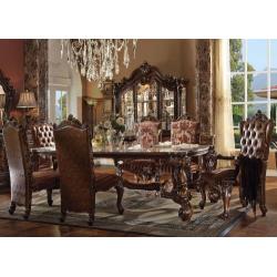 Acme Versailles Pedestal Dining Table in Cherry Oak 61100 SPECIAL