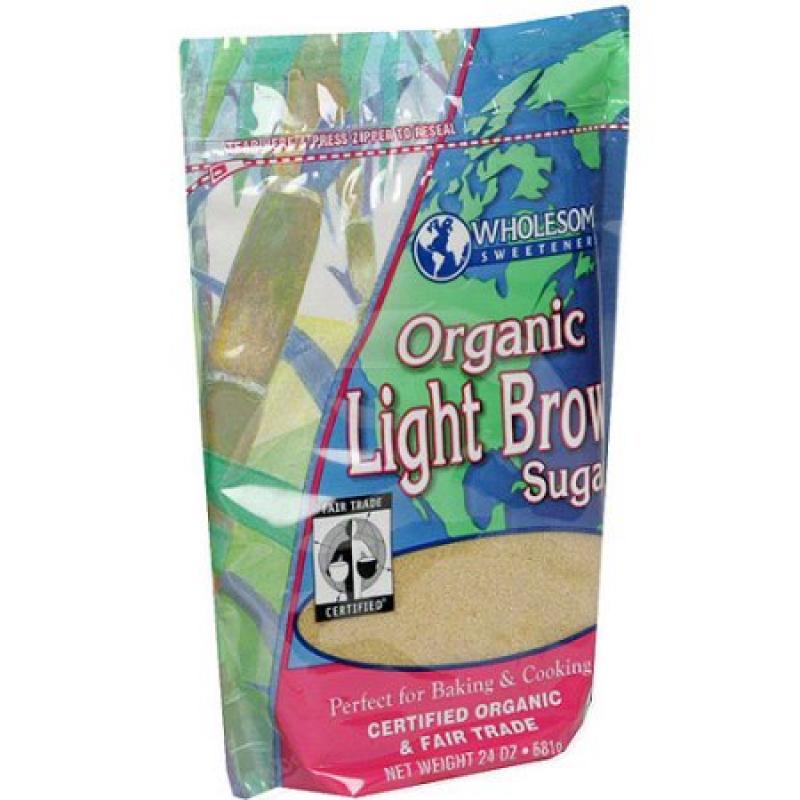 Wholesome Sweeteners Organic Light Brown Sugar, 1.5 lb (Pack of 6)