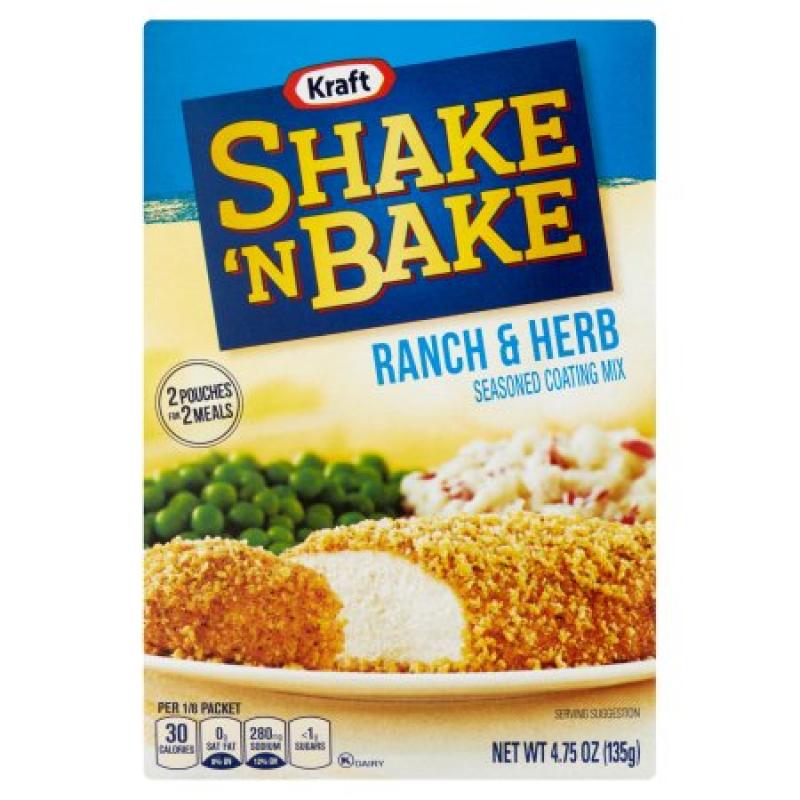 Kraft Shake &#039;n Bake Ranch & Herb Seasoned Coating Mix, 4.75 Oz