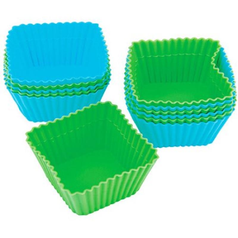 Wilton Silicone Standard Baking Cup Liner, Square 12 ct. 415-9424