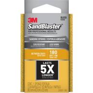 3M SandBlaster Sanding Sponge, 3.75-Inch x 2.625-Inch x 1-Inch, 180 Grit, 20907-180MAS