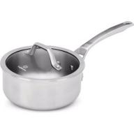 Calphalon Signature Stainless Steel 2.5-Quart Shallow Sauce Pan with Cover