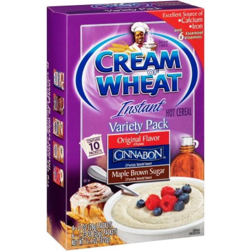 Cream Of Wheat: Variety Pk 10 Ct Instant Hot Cereal, 11.4 Oz