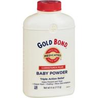 Gold Bond Cornstarch Plus Medicated Triple Action Relief Baby Powder, 4 oz