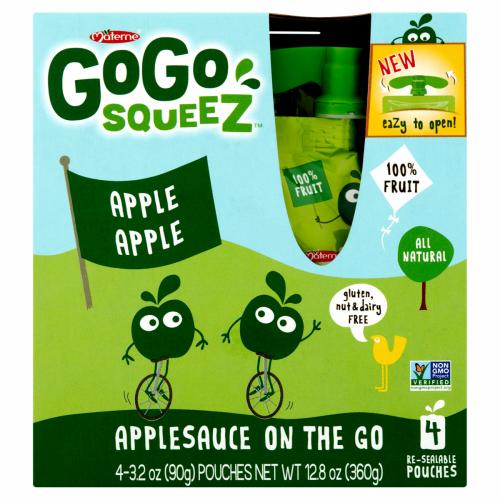 GoGo Squeez Applesauce On The Go Apple Apple - 4 CT