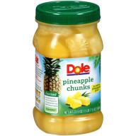 Dole® Pineapple Chunks in 100% Pineapple Juice 23.5 oz. Plastic Jar